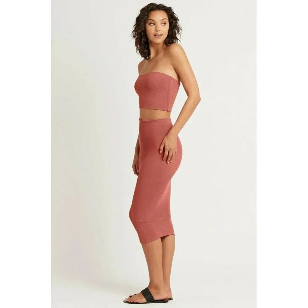 Bond Eye Verve Skirt Dress in Sienna One Size Fits All New Womens Swim Dress